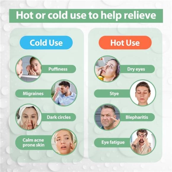 Cooling Gel Eye Mask Reusable Cold Eye Mask for Puffy Eyes, Eye Ice Pack - Picture 2 of 7